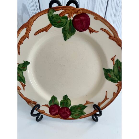 Franciscan Apple Dinner Plates England Earthenware Set Of 4 (2 Chipped) - Picture 4 of 11